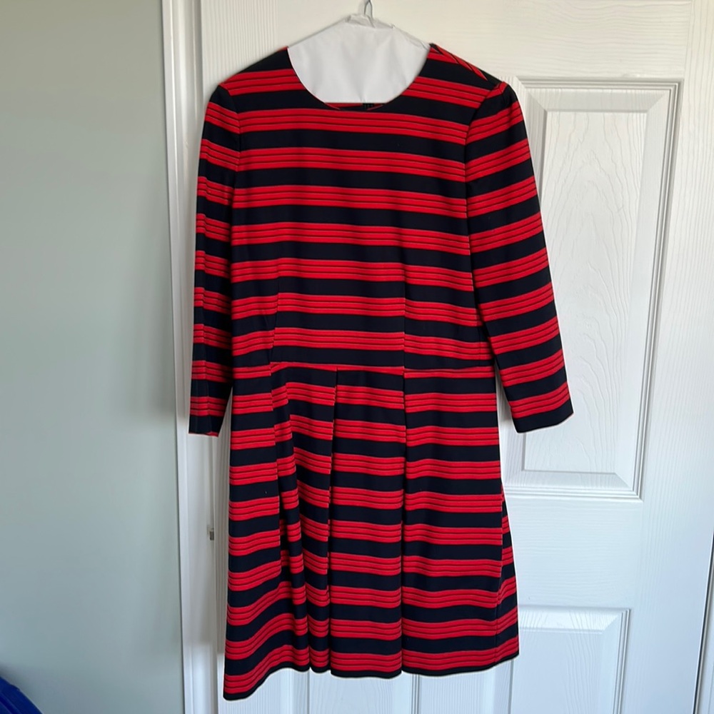Gap navy and red striped dress. Size 10